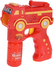 bellenblaaspistool met licht en geluid 2x 50 ml rood