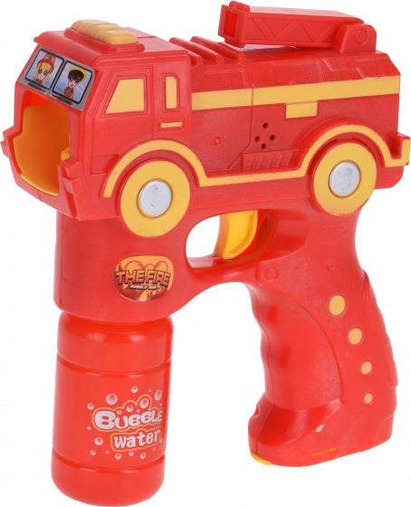 bellenblaaspistool met licht en geluid 2x 50 ml rood