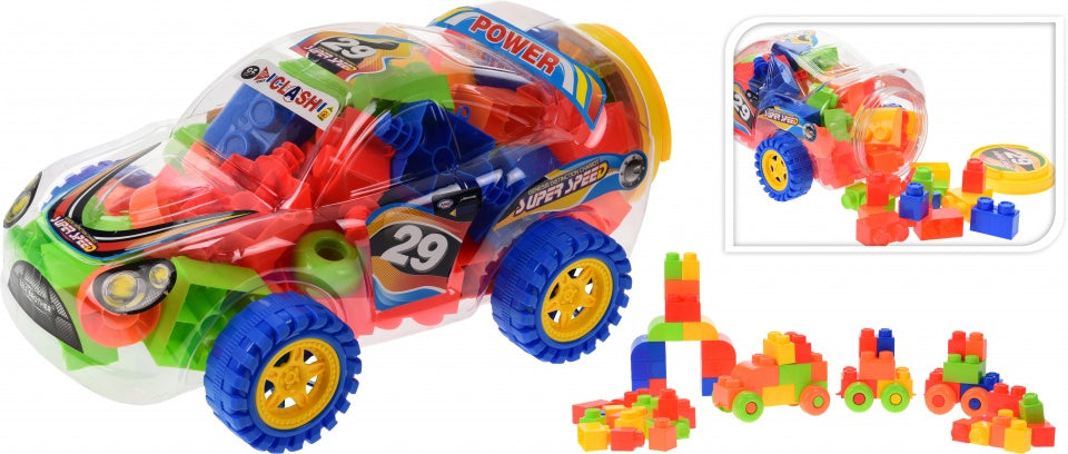 bouwblokken in raceauto 75-delig