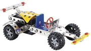 bouwpakket racewagen 93-delig blauw/geel