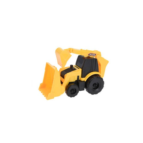 bouwvoertuig minigraver 12 cm geel