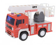 brandweerwagen met licht en geluid 18 cm rood