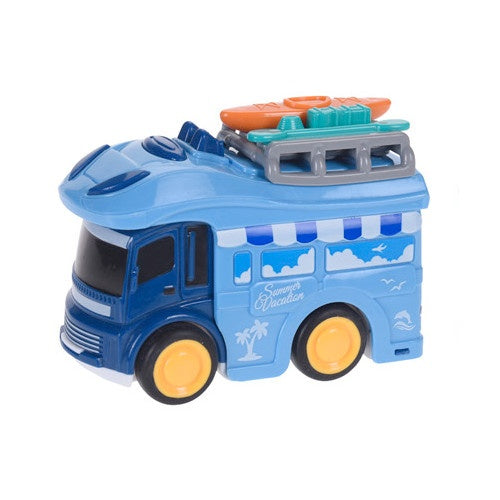 camper kampeerbus strandvakantie 9 cm blauw