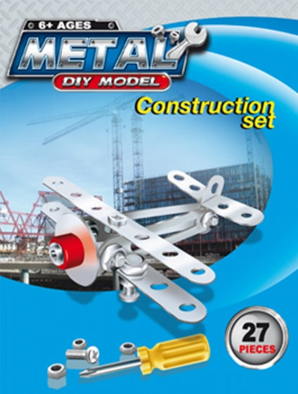 Constructieset Metaal vliegtuig