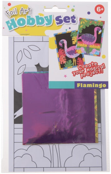 creatief met folie 12-delig flamingo