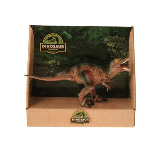 dinosaurus T-Rex bruin 15 cm