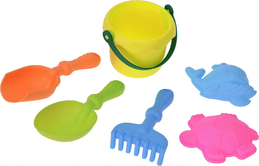 emmerset 10 cm 6-delig geel