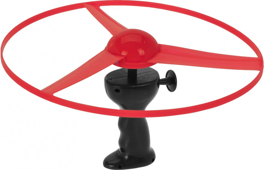 flying disc met licht 29 cm rood