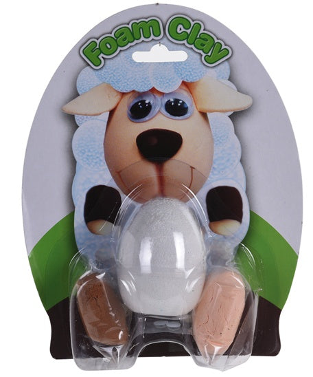 Foam Clay-set schaap wit 4-delig