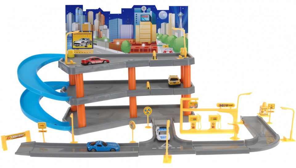 garage speelset incl. 4 auto's 62 cm multicolor