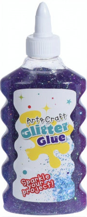 glitterlijm 180 ml paars