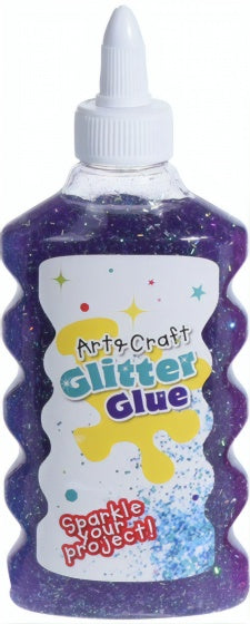 glitterlijm 180 ml paars