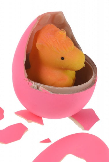 groei-ei eenhoorn 6 cm roze