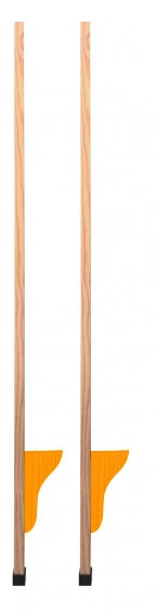 houten stelten 120 cm blank/oranje