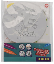 inkleur ballon zelfopblaasbaar 18 cm paard