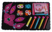 juwelenset DIY ketting roze 13-delig