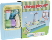 keuken wasbak blauw 38 cm 13-delig