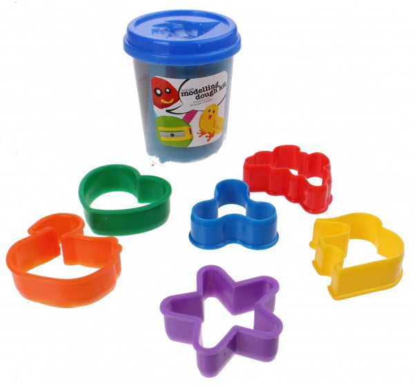 kleiset modelling dough kit blauw 7-delig