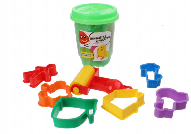 kleiset modelling dough kit groen 8-delig