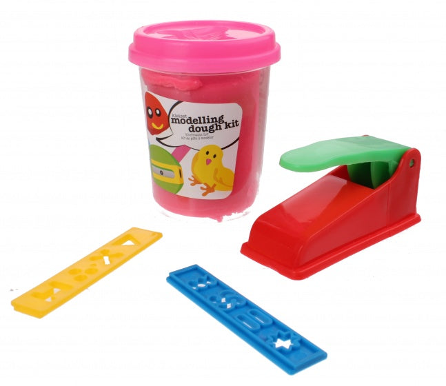 kleiset modelling dough kit roze 4-delig