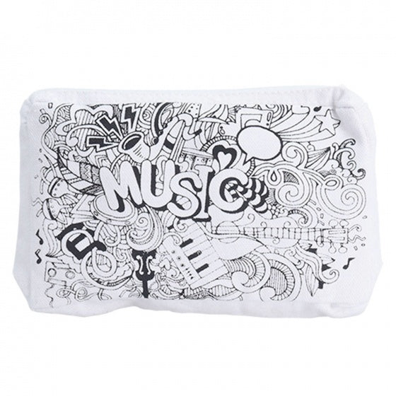 Kleur je eigen etui "Music" 6-delig