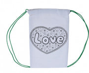 Kleur je eigen tas "Love" 6-delig