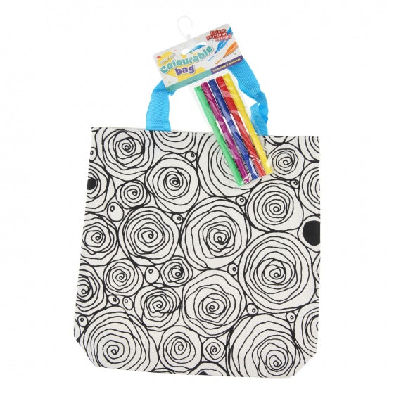 Kleur je eigen tas "Roos" 6-delig