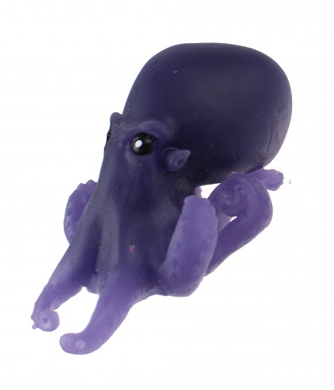 knijpfiguur octopus 10 cm paars