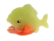 knijpfiguur vis 12 cm geel/oranje