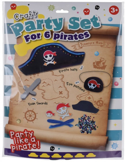 knutselset Craft Piraat jongens zwart/grijs
