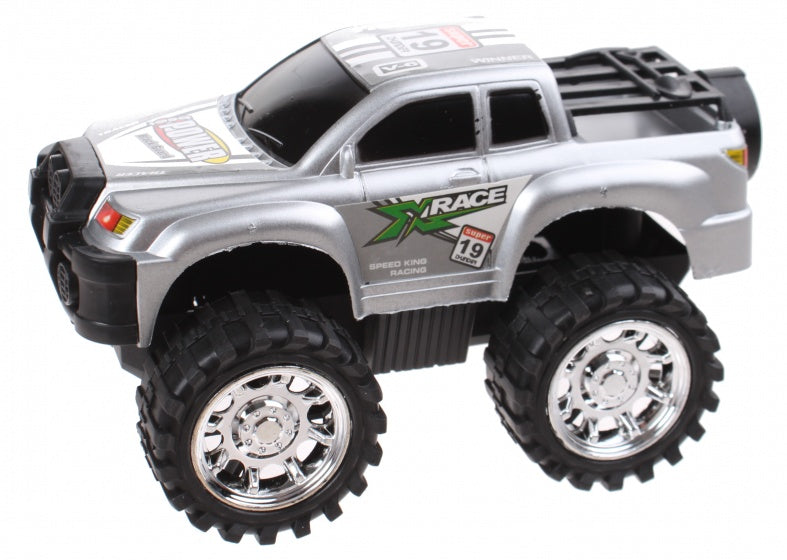 monstertruck frictiemotor 13 cm grijs