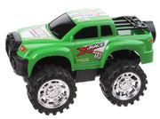 monstertruck frictiemotor 13 cm groen