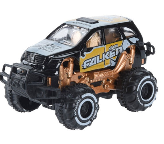 monstertruck die-cast 9 cm zwart
