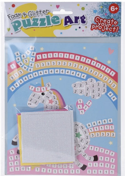 mozaïekkunst Foam and Glitter 5-delig