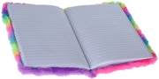 Notitieboekje pluche regenboog