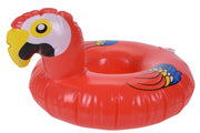 opblaasbare bekerhouder 18 cm pelikaan rood