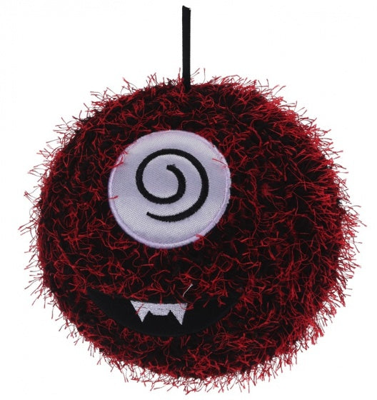 Opblaasbare monsterbal rood 15 cm