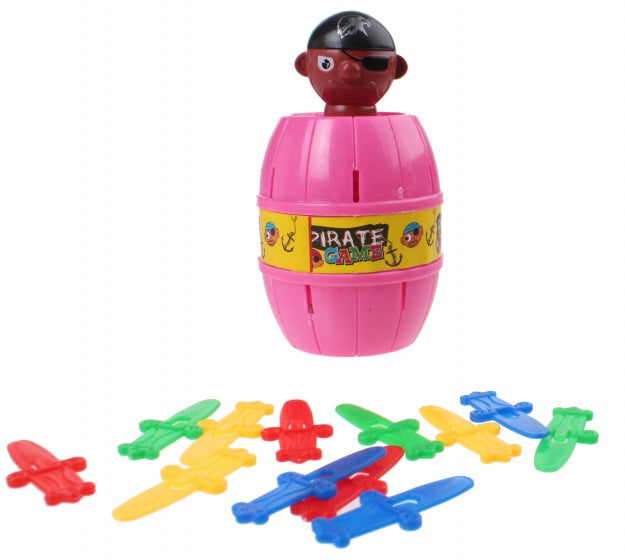 piratenspel Pirate Game roze 14-delig