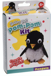 pom-pom set pinguin 14 cm multicolor