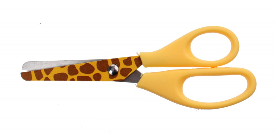 schaar giraffe 13 cm geel
