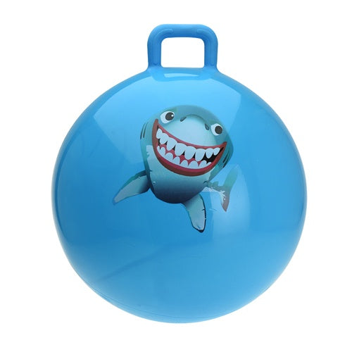 skippybal haai 55 cm blauw