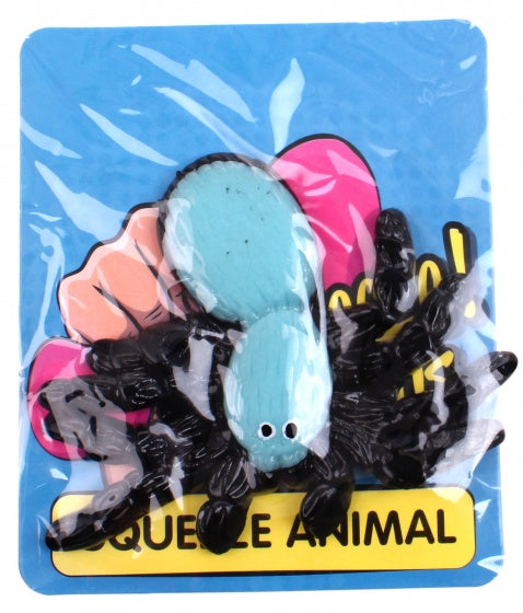 slijmfiguur blauw 9 x 8 cm spin