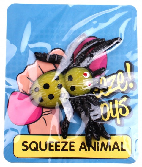 slijmfiguur geel 9 x 8 cm spin