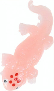 slijmfiguur hagedis 11 x 7 cm roze