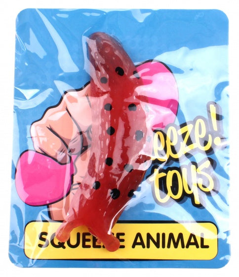 slijmfiguur rood 11 x 3 cm slak