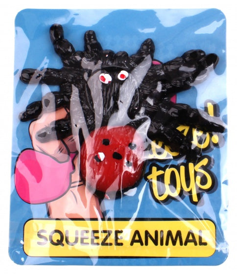 slijmfiguur rood 9 x 8 cm spin