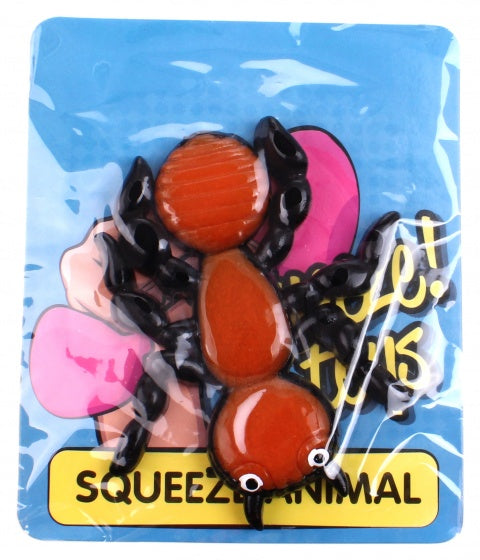 slijmfiguur rood 9 x 9 cm mier