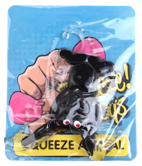 slijmfiguur zwart 10 x 9 cm vleermuis