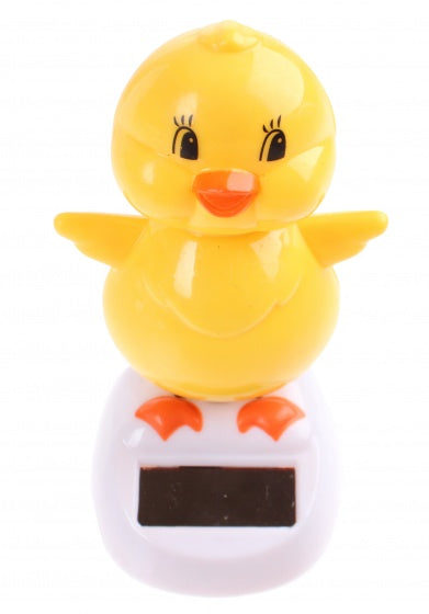 Speelfiguur solar - eend geel 11 cm