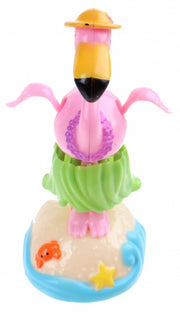 Speelfiguur solar - flamingo roze 11 cm
